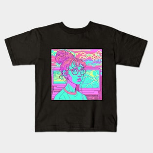 Vaporwave Aesthetic Kids T-Shirt